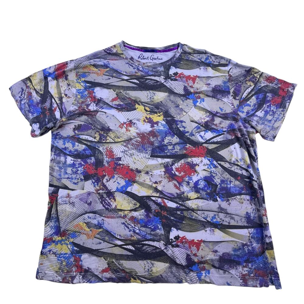 Robert Graham patterned t shirt, size 3XLT Tall, no flaws